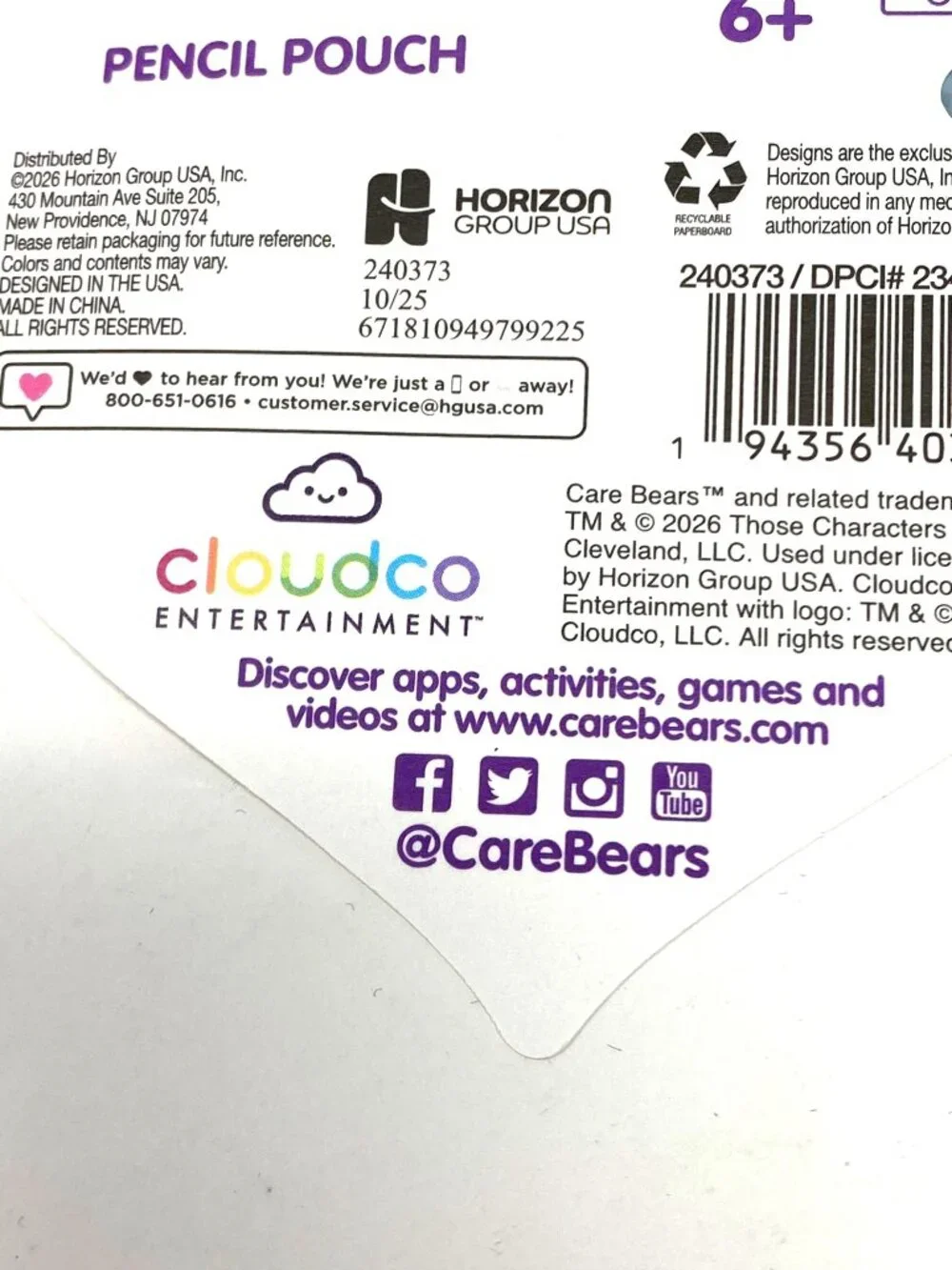 Target Care Bears Clear Pencil Pen Pouch Pastel Organization Makeup Storage